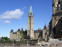 peace tower at parliament buildings, Ottawa, Canada