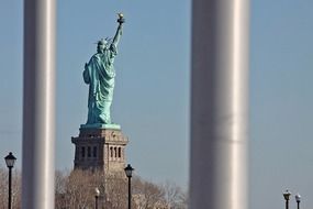 statue of liberty from the back view