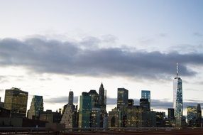 manhattan downtown skyscrapers skyline