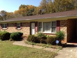 brick one-story house