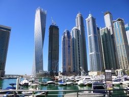 modern high rise building of Dubai Marina, United Arab Emirates