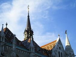 Landscape of the church in budapest