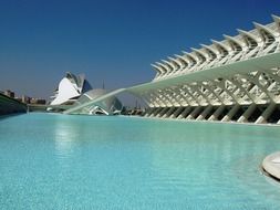 Building of museum in Valencia, spain