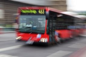 image of blurred urban transport