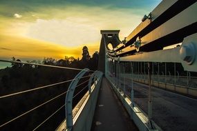 bristol bridge sunset