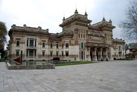 Terme Berzieri palace on Berzieri square in Salsomaggiore Terme, Italy