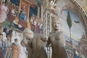 three graces in Piccolomini library of siena cathedral