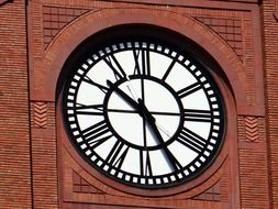 clock brick building