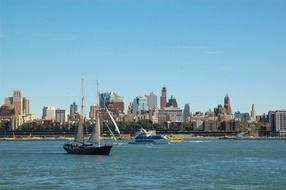 river boat sailing