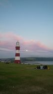 lighthouse tower in the dawn