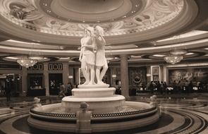 fountain in the palace in Vegas