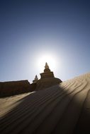 Stupa building for the Buddha