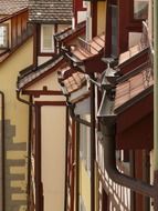 gable roofs, meersburg, lake constance