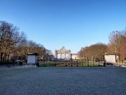 arcades du cinquantenaire, brussels, belgium