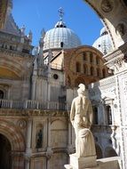 sculpture near a building in venice