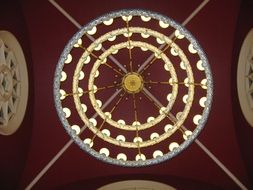 huge chandelier as part of the decor