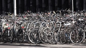 large bicycle parking in the Netherlands