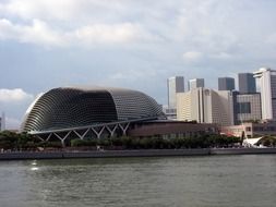 Singapore esplanade near the water