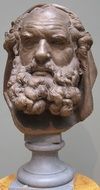 bust of a bearded man