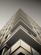 grey corner building