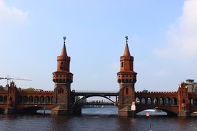 oberbaum bridge in Berlin, Germany