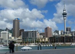 Landscape of sky tower in Auckland