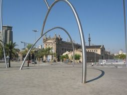 Statue in Barcelona in Spain