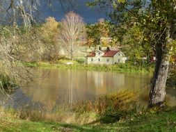 autumn tree and himmel house