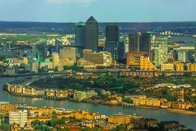 Picturesque panorama of London