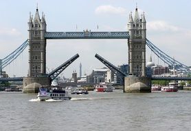 Beautiful tower bridge in the daytime in London, UK