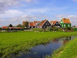 traditional village in the netherlands