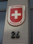 The coat of arms of Switzerland - the state symbol
