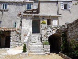 old house entrance in Croatia