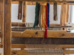 Picture of weaving loom