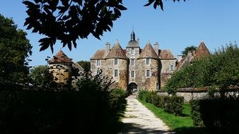 Old stone castle in France