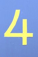 number digit four drawing