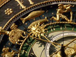 the dial of the astronomical clock