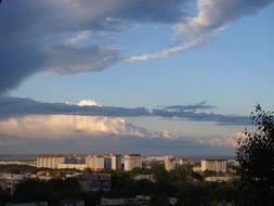 view of the sky after the rain