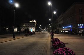 Picture of the old town street in Warsaw