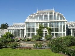 botanical garden in Finland on a sunny day