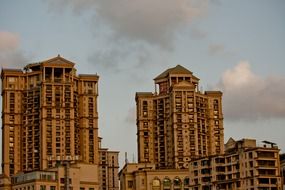 skyscrapers as scenery in mumbai