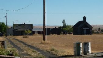 ghost town in shaniko