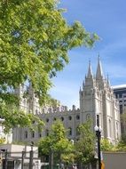 temple near the salt lake