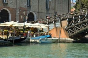 romantic channel and bridge in Venice, Italy