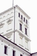 white building