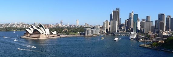 Beautiful harbor of Sydney Australia