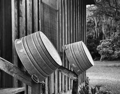 wash tub on a farm