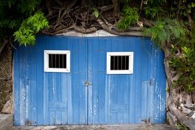 wooden gate to the house