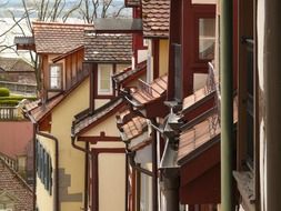 facades roofs in Meersburg