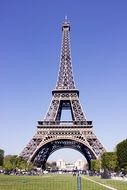 eiffel blue sky day view